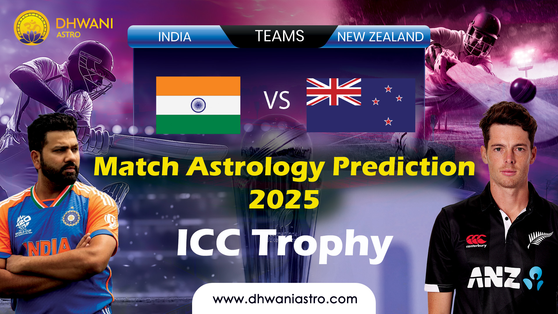 IND vs NZ Match Astrology Prediction 2025 - ICC Trophy